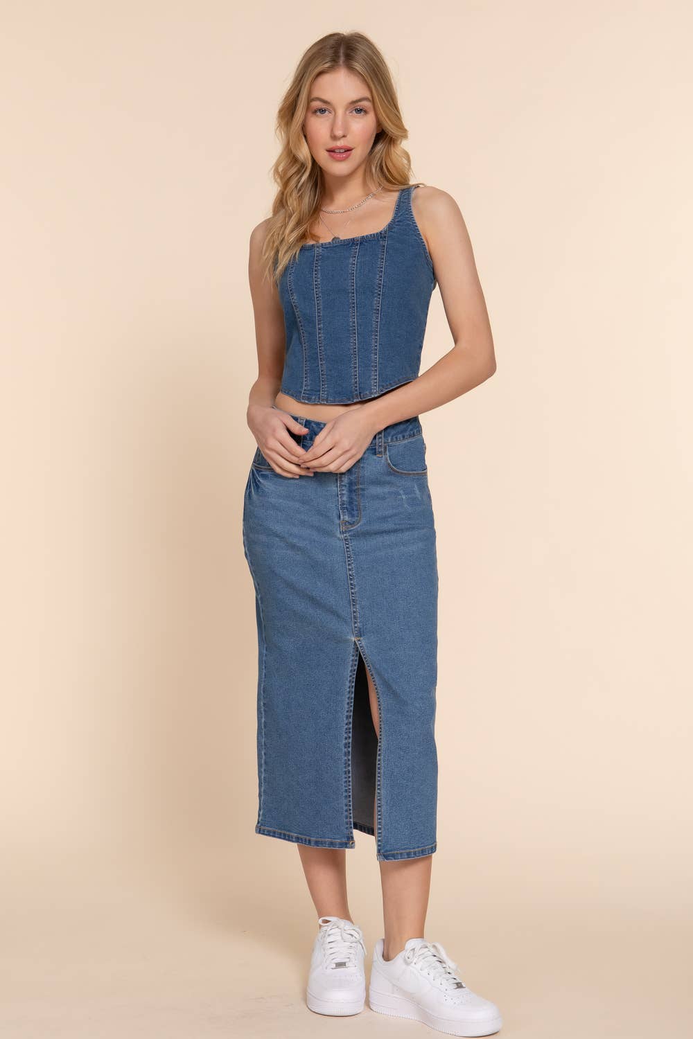Chloe Denim Cami Top