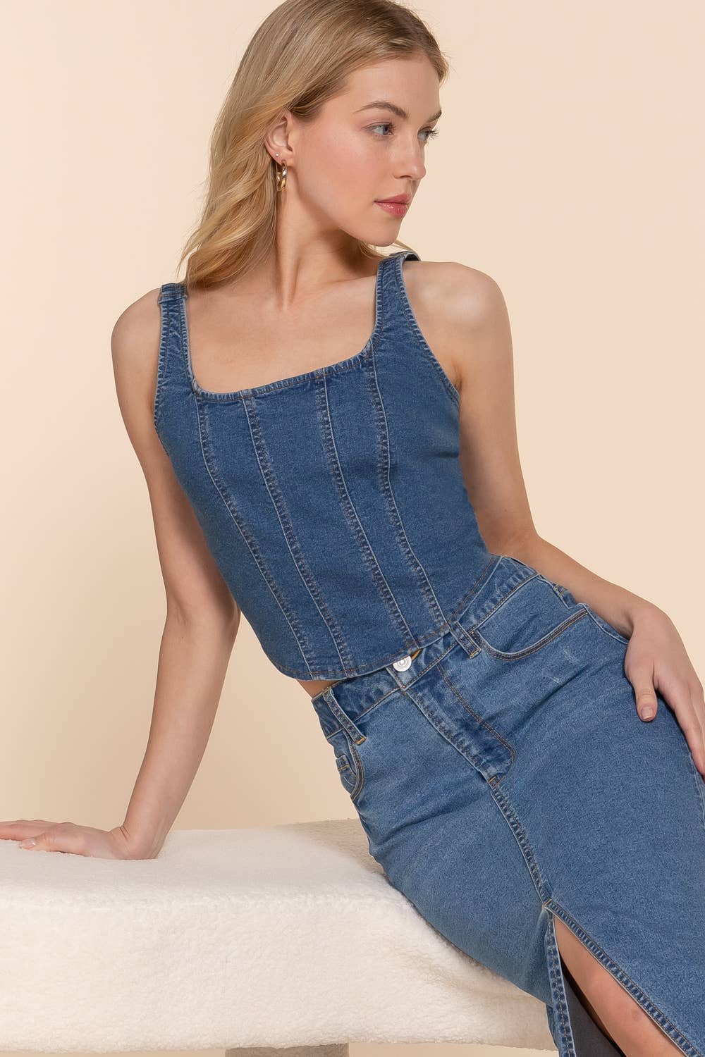 Chloe Denim Cami Top