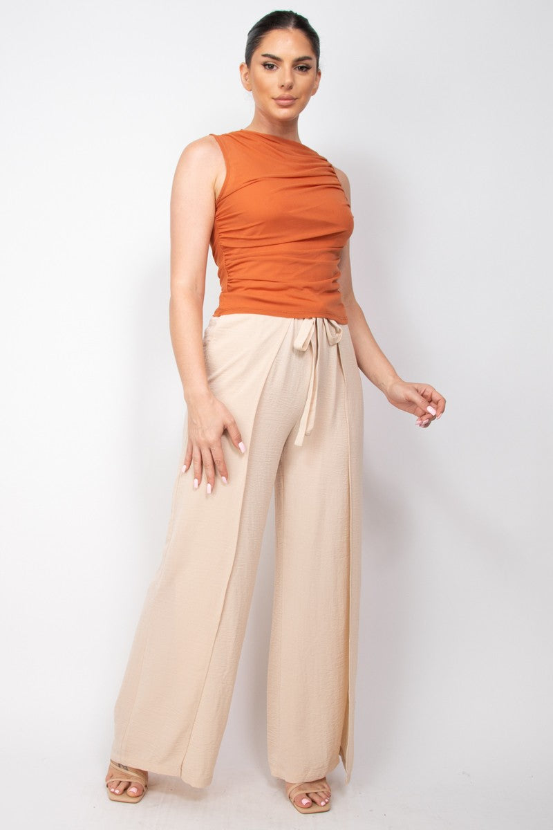 Golden Ember Mesh Top