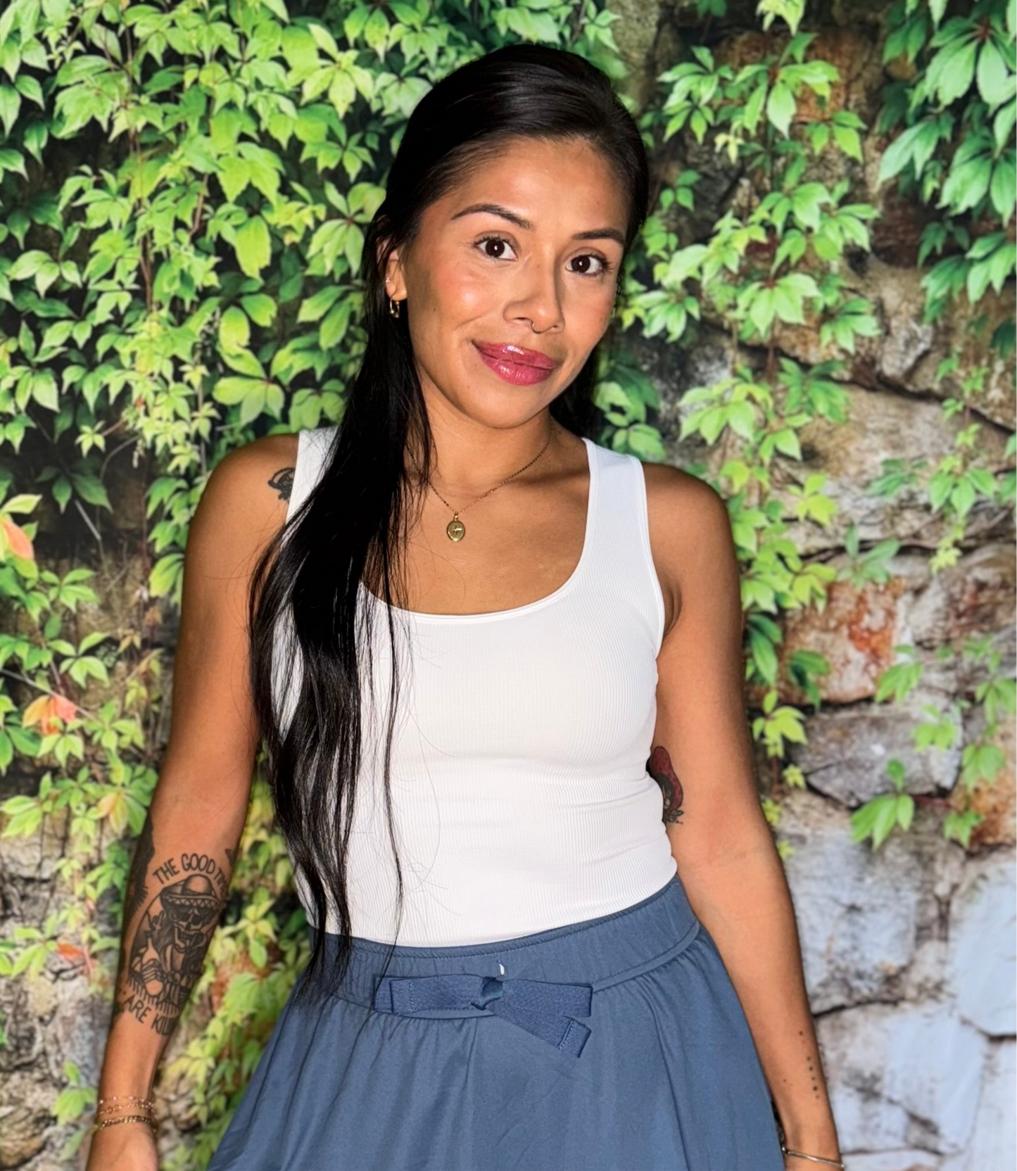 White Seamless Tank Top